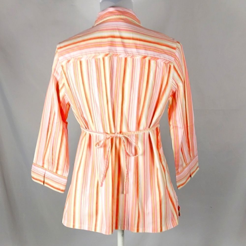 Announcements Maternity Striped Blouse - Picture 4 of 6